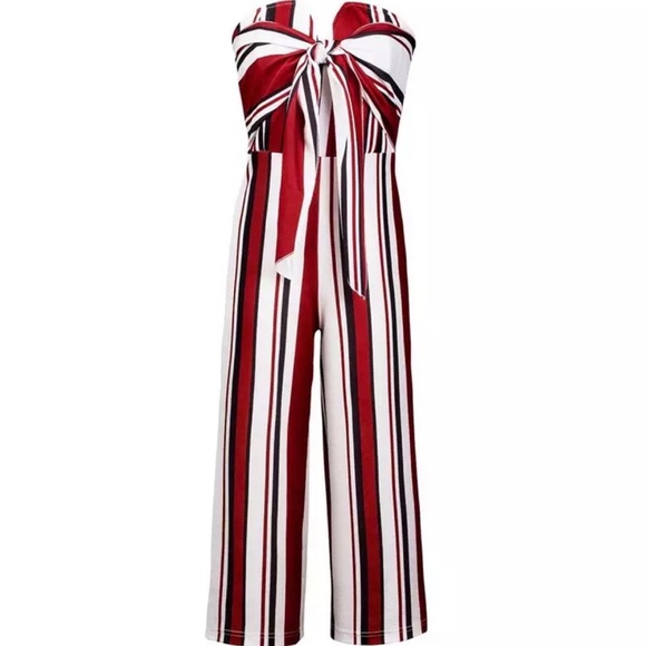 ‼️LAST‼️Strapless wide leg Jumpsuit - Picture 4 of 6